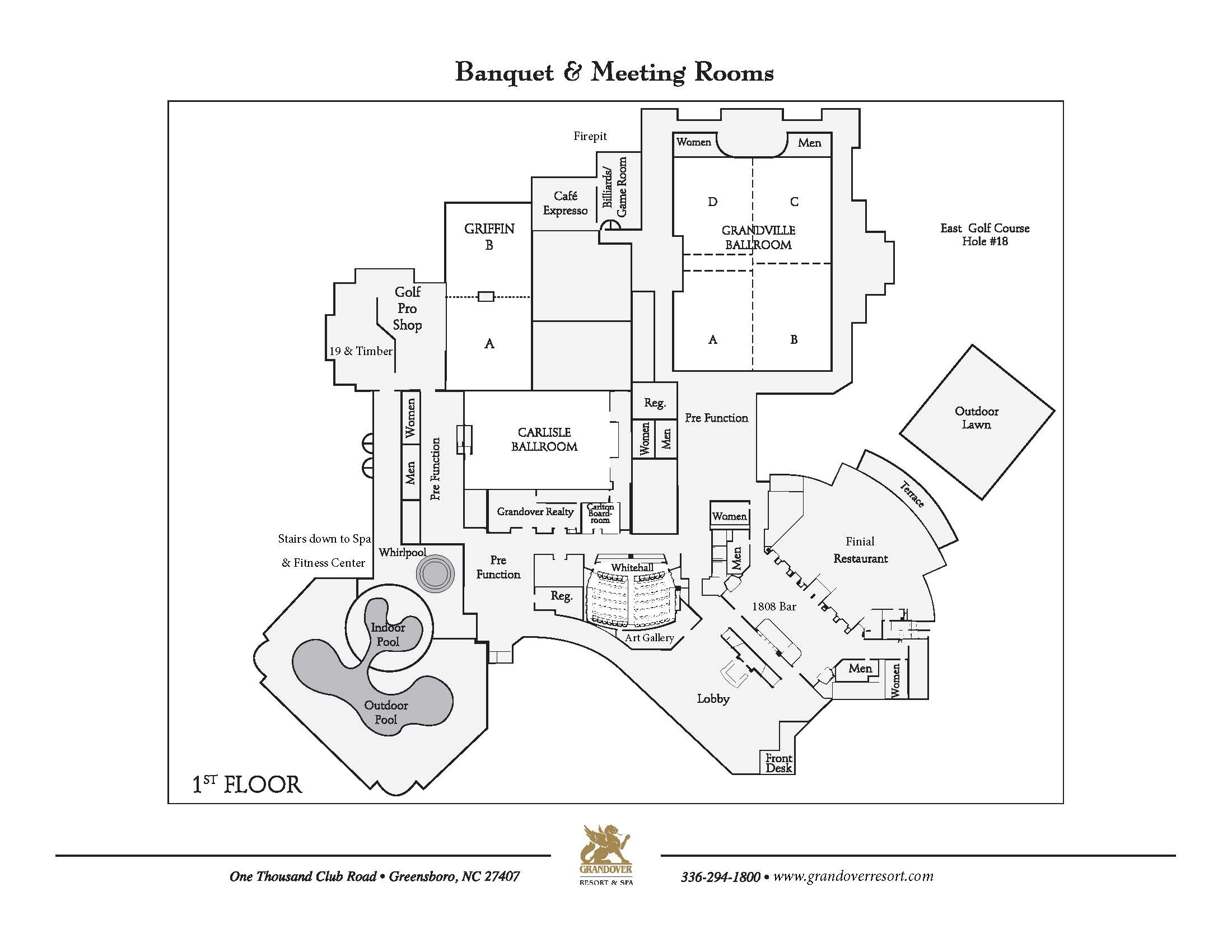 Grandover First Floor Meeting Rooms Floor Plan