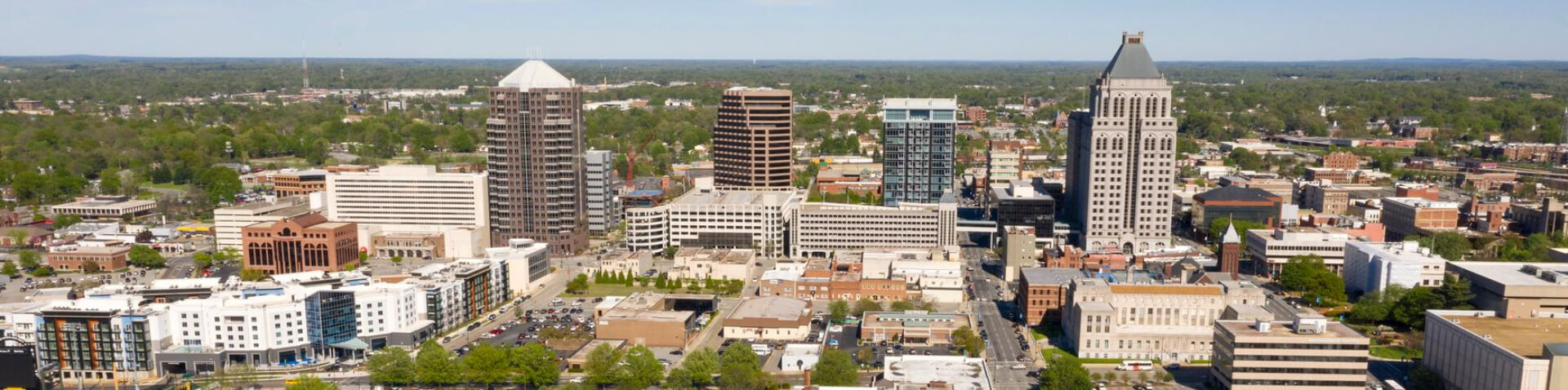 aerial view of Greensboro