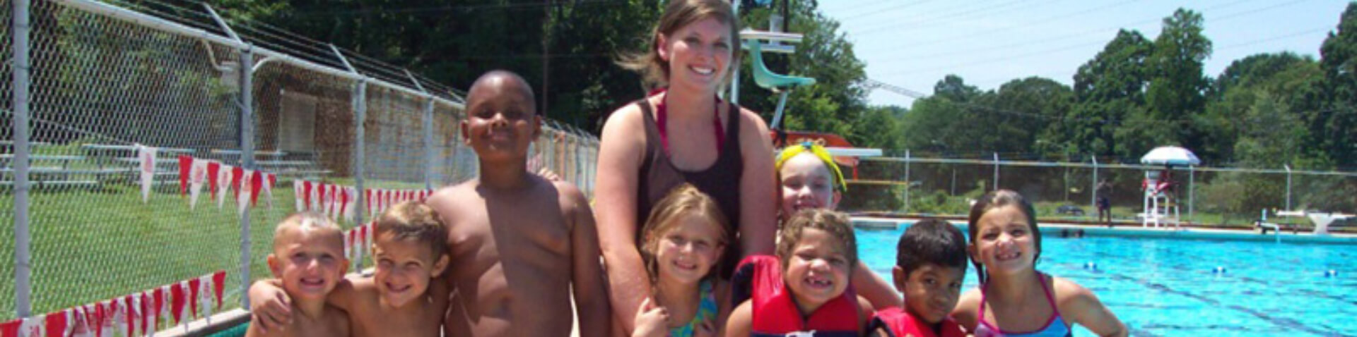 kids at the pool