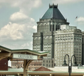 Greensboro skyline