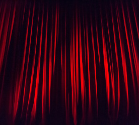 red curtain