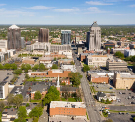 aerial view of Greensboro