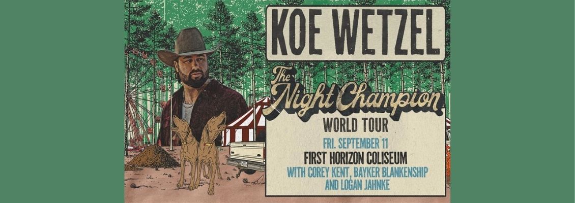 Koe Wetzel with Corey Kent, Bayker Blankenship and Logan Jahnke
