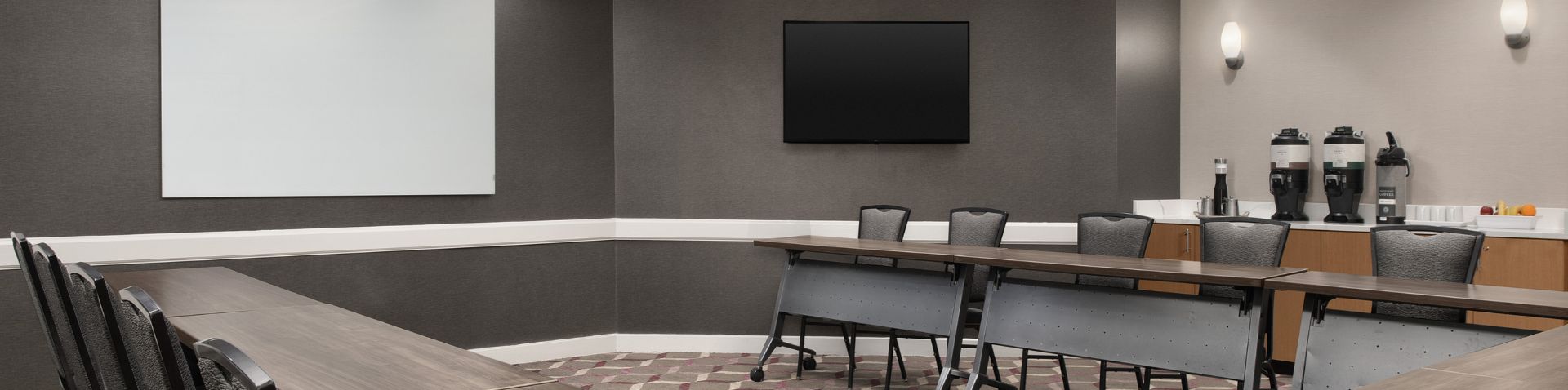 close-up of meeting room