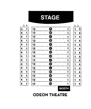 Odeon Theatre Floor Plan
