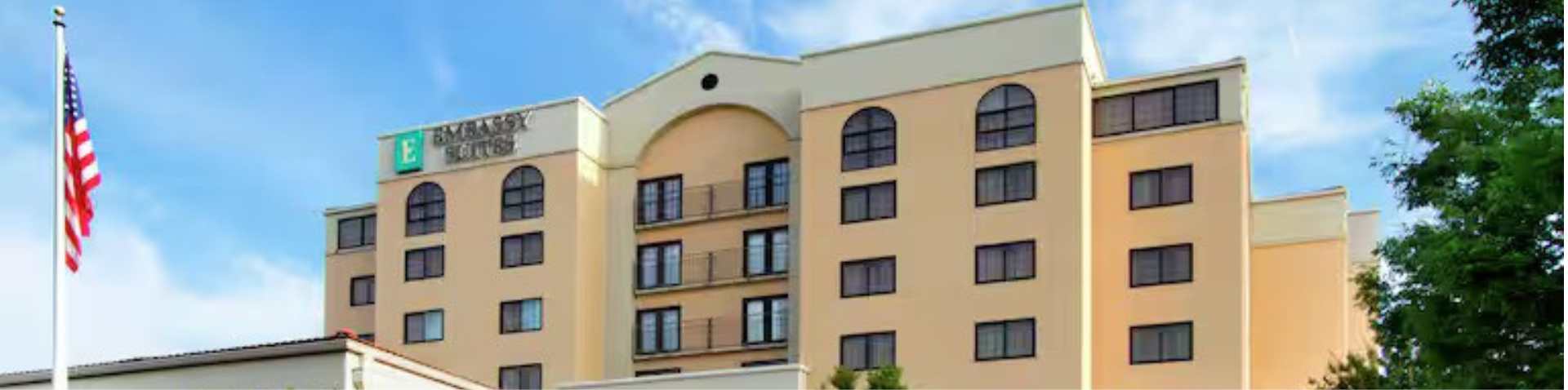 hotel exterior of embassy suites