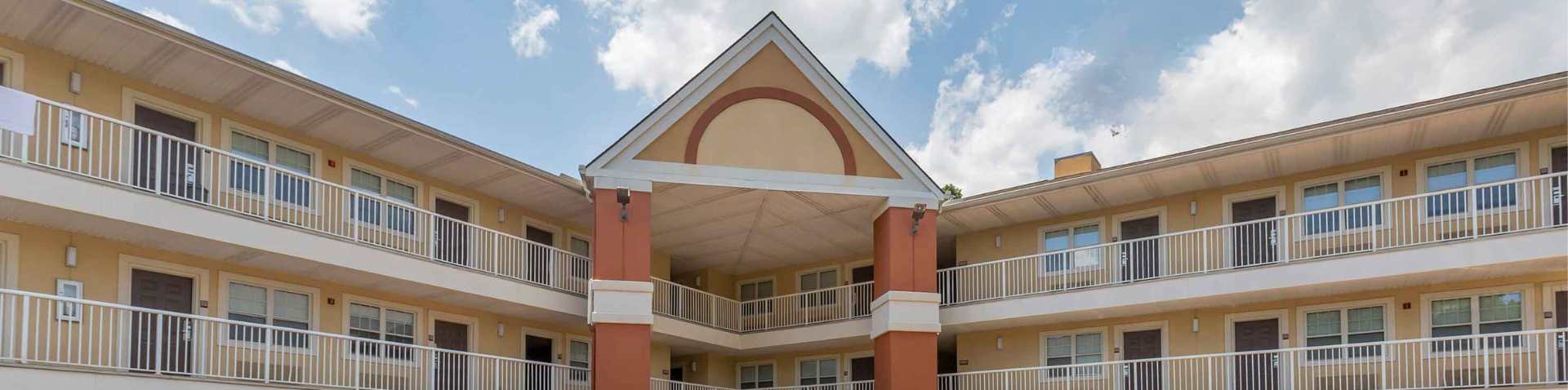 hotel entrance exterior