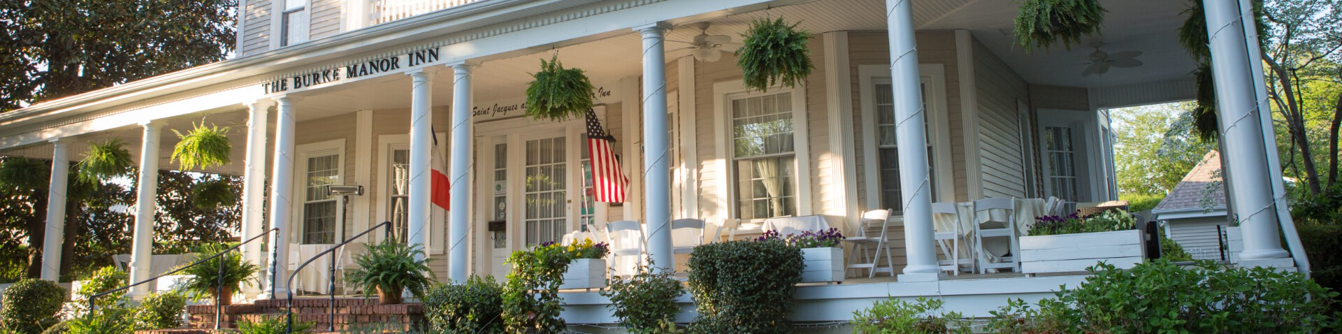 The Burke Manor Inn front porch