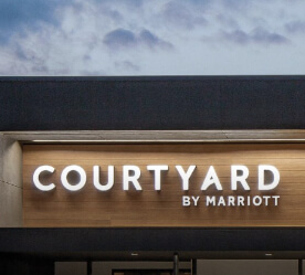 Courtyard by Marriott Greensboro sign