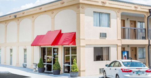 hotel exterior entrance