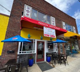 restaurant exterior and patio seating