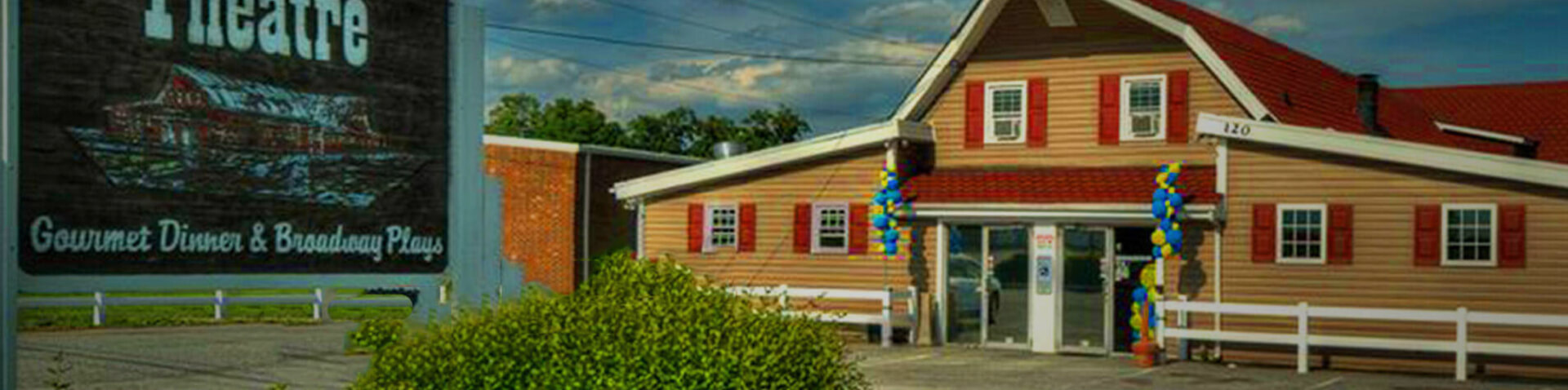 exterior of the Barn Dinner Theatre