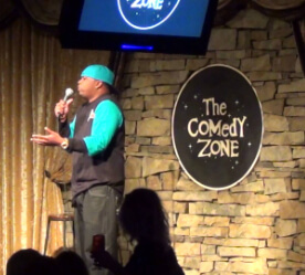 comedian on stage