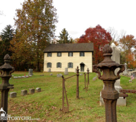 historic house and graveyard