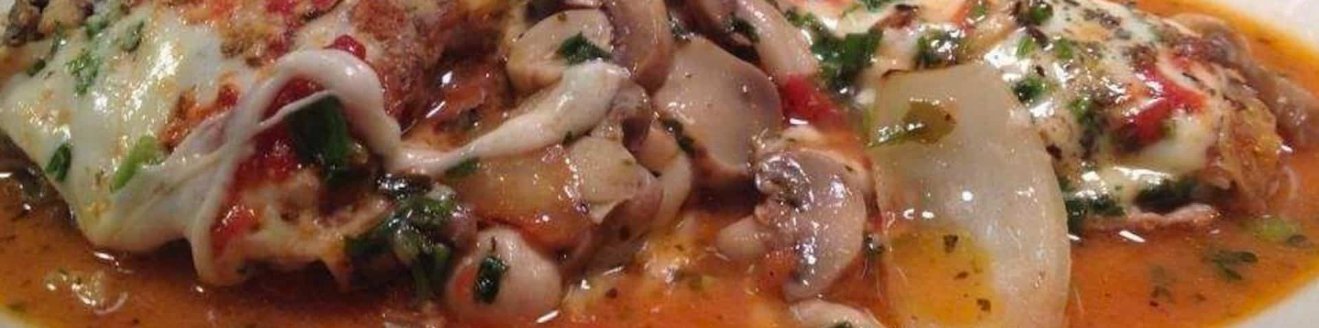 Italian dish with sauce
