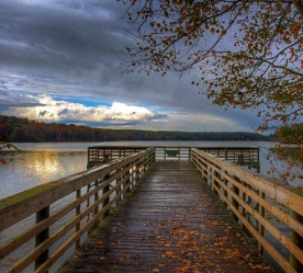 Dock on lake