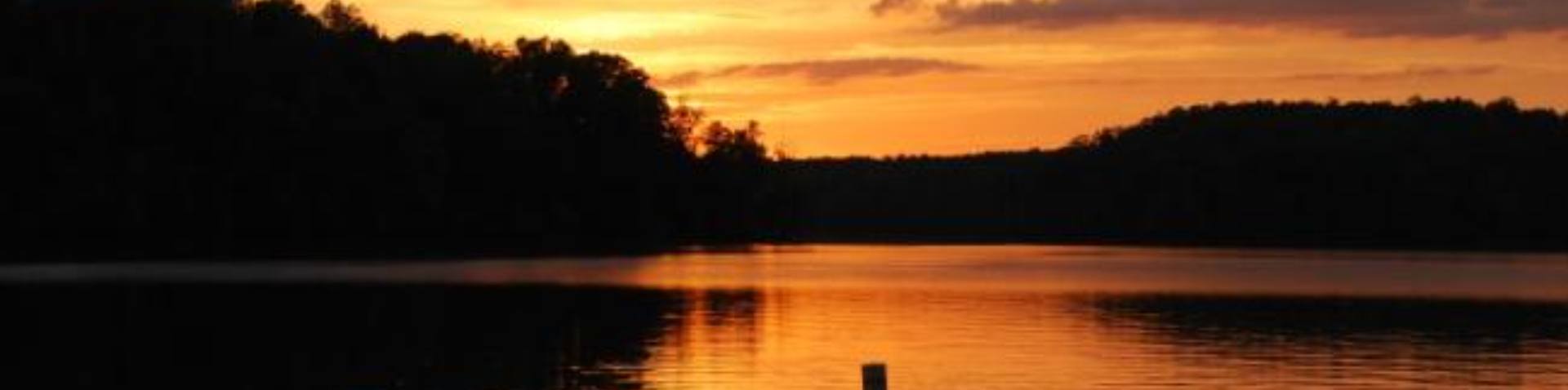 Lake at sunset