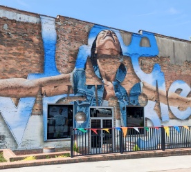 Store front mural