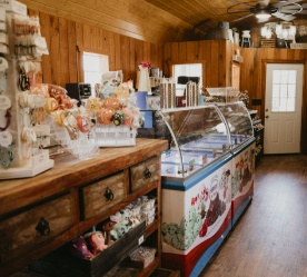 ice cream counter