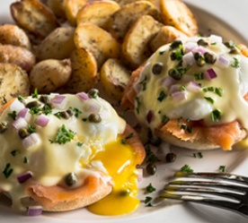 Open-faced bagels