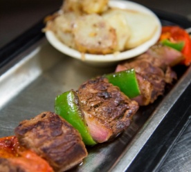 steak and potatoes