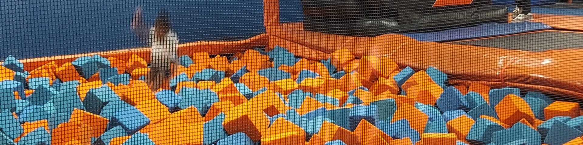 kid in foam pit