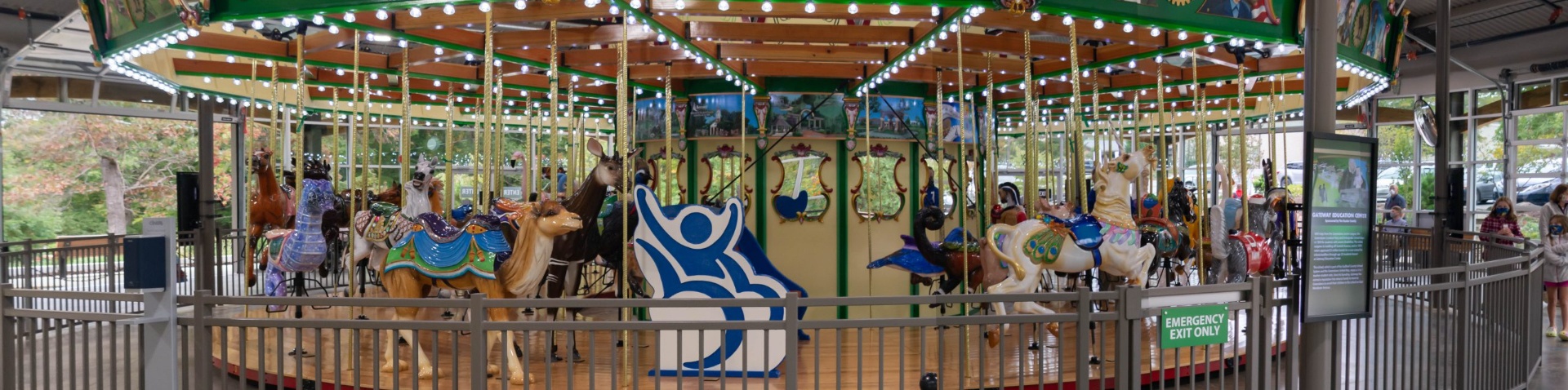 kids on carousel