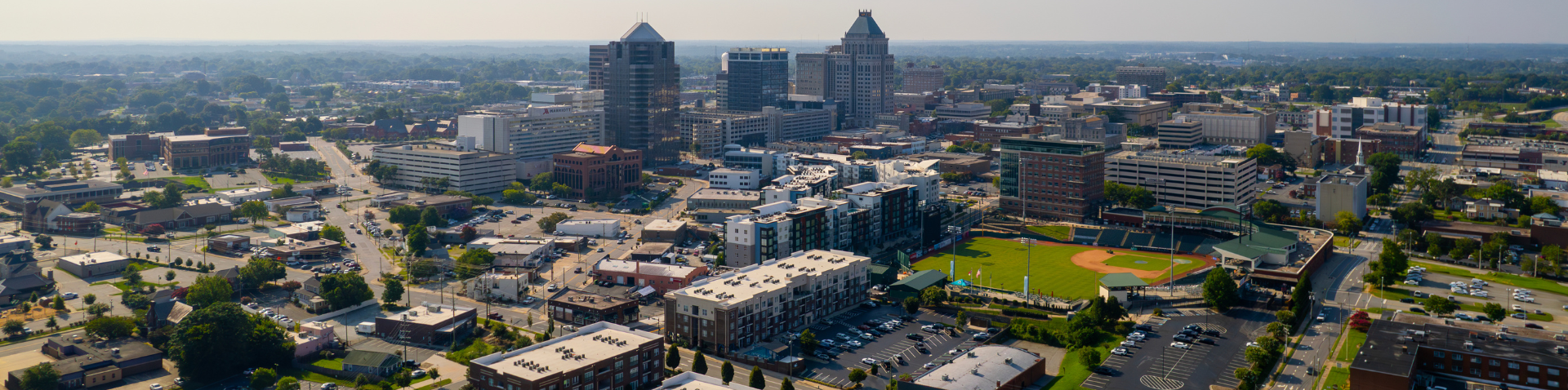 downtown Greensboro skyline