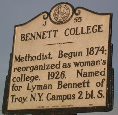 Bennett College Historical Marker